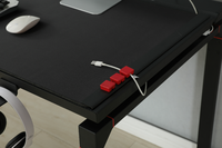 Ada nouveau Design ergonomique RGB LED lumière ordinateur portable bureau bureau bureau de jeu avec système de gestion des câbles