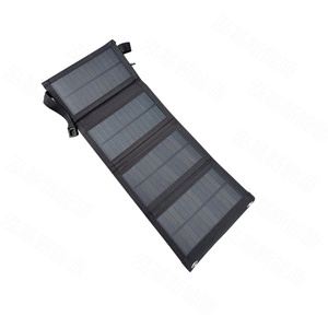 8W 6V Portable 4-Fold Solar Charger with <b>5V</b> 2A USB Output for Power Banks and Outdoor Devices - Product Image 4