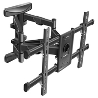 Soporte de Pared para TV LED/LCD/Plasma de 37-80 Pulgadas con Acero Laminado en Frío, VESA Máx. 600x400mm, Inclinable y Giratorio, para Uso en Fábrica/Hogar/Hotel