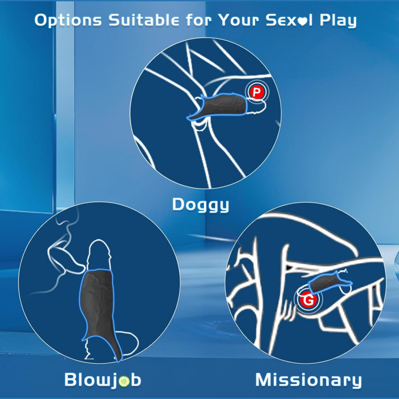 Vibrating Penis Sleeve Cock Ring