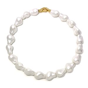 Colección Verano 2025, Brazalete de Perlas de Imitación Barrocas Asimétricas, Estilo Retro Francés Medieval para Mujer, Collar Clásico con Cuentas - Product Image 5