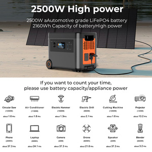 <span class=keywords><strong>2500W</strong></span> EU 재고 야외 캠핑 태양열 발전기 AC DC Lifepo4 리튬 배터리 올인원 태양 전지 <span class=keywords><strong>UPS</strong></span> 휴대용 발전소 - Product Image 5