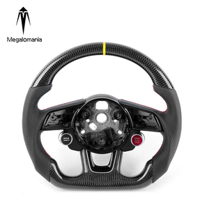 Volant en fibre de carbone LED compatible avec <span class=keywords><strong>Audi</strong></span> A3 A4 S4 Rs3 Rs5 Ttrs A4 B9 A5 8p A8 A6 A7 A8 S3 S5 S6 S7 TT - Product Image 1