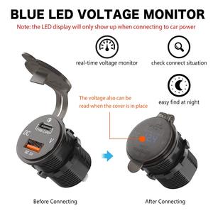 Universal <strong>Cigarette</strong> <strong>Lighter</strong> Car Charger USB Vehicle DC12V-24V Voltmeter <strong>2</strong> Port <strong>Power</strong> <strong>Socket</strong> Dual USB QC 3.0 Charger - Product Image 3