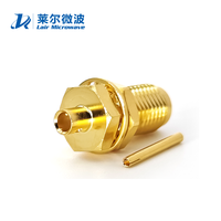Conector de Cable Coaxial SMA-KYB2 de 50 Ohmios DC-6GHz LE280/RG405/1671A, Tipo SMA Hembra, Accesorios de Latón Chapado en Oro para RF