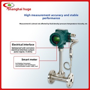 Độ chính xác cao thông minh thép không gỉ Vortex <span class=keywords><strong>Flow</strong></span> <span class=keywords><strong>Meter</strong></span> hiển thị kỹ thuật số cho hơi nước nén không khí tự nhiên nhiệt độ khí - Product Image 4