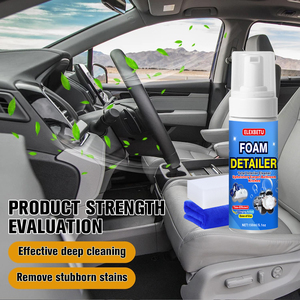 ELEXBETU Espuma Limpiadora para Interiores <span class=keywords><strong>de</strong></span> Automóviles <span class=keywords><strong>de</strong></span> 150 ml, Espuma <span class=keywords><strong>de</strong></span> Larga Duración Lista para Usar, Plástico Universal Multiusos, Espuma Rica que Elimina las <span class=keywords><strong>Manchas</strong></span> - Product Image 3