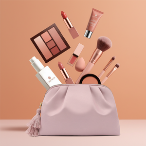 Excellent Design ODM/OEM Luxury Zipper <b>Travel</b> Satin Makeup <b>Bag</b> 100% Recycled Tassel <b>Cosmetic</b> <b>Bag</b> Eco-Friendly - Product Image 3