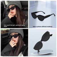 Gafas de Sol Polarizadas de Alta Definición con Marco Completo Estilo Ojo de Gato para Mujer; Gafas de Moda Multiusos de Estilo Vintage con Protección UV400