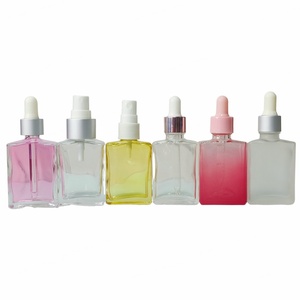 ขวดน้ำมันหอมระเหยทรงเหลี่ยมหรูหราขนาด 15 มล. 30 มล. 50 มล. 100 มล. ขวดแก้วหยดน้ำมันหอมระเหยสีดำด้านแบบด้าน - Product Image 2