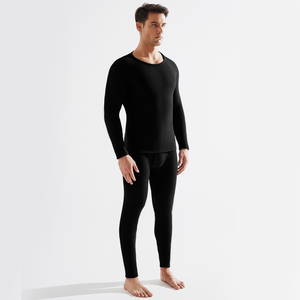 Set di calore invernale da <span class=keywords><strong>uomo</strong></span> con pile ispessito e Set di biancheria intima integrata Anti-freddo, vestiti attillati e Anti-freddo - Product Image 6