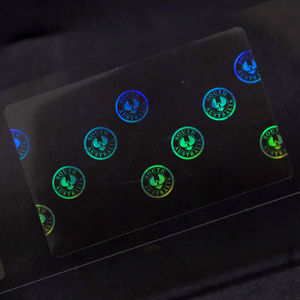 Tùy chỉnh thiết kế thẻ trong suốt Kích thước Hologram <span class=keywords><strong>Overlay</strong></span> Sticker dập nóng Sticker cán phim Hologram <span class=keywords><strong>Overlay</strong></span> - Product Image 5