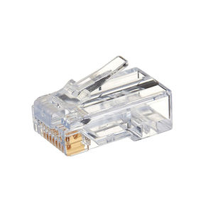OEM, diferentes <span class=keywords><strong>colores</strong></span>, Placa dorada, conector UTP Cat6A Cat6 Cat5e <span class=keywords><strong>RJ45</strong></span>, tapón de 3 puntas, 100 piezas, frasco - Product Image 6