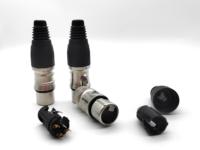 Connecteur XLR Femelle 3 Broches pour Audio & Vidéo, Prise OFC Argentée pour Microphone, Table de Mixage, Haut-Parleur, Connecteur DMX
