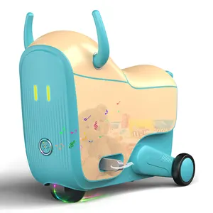 GNU valigie da viaggio per bambini scooter elettrico giro su valigia per bambini trolley da viaggio