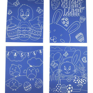 Peinture à gratter papier <span class=keywords><strong>d</strong></span>'art nuit ville château feux <span class=keywords><strong>d</strong></span>'artifice coloré Scratch Art - Product Image 5