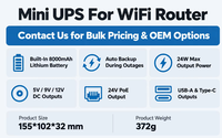Mini UPS Wifi Router 8000mAh Power Bank Modem untuk Router WiFi