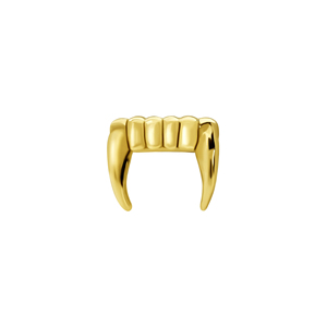 Lotus Wholesale 9K 14K 18K Solid Real Gold Key Lock <strong>Tooth</strong> Heart WingFine Earrings Necklace <strong>Charms</strong> Pendant Jewelry - Product Image 5