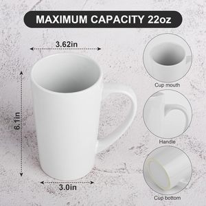 Gốm cốc lớn 22oz cốc cà phê hình nón Cốc Cốc Cốc với biểu tượng tùy chỉnh in mug - Product Image 5
