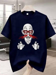 T-Shirt da Uomo con Logo Personalizzato, Stampa Grafica 'MORE MONEY LESS FRIENDS', Maglietta Casual a Maniche Corte Stile Hip Hop Streetwear - Product Image 6