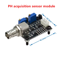 Module de capteur de régulation de la valeur du pH liquide, moniteur de contrôle, testeur + sonde d'électrode de pH BNC, pH 0-14