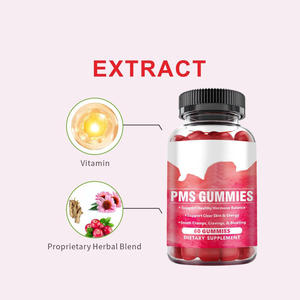 Gomitas PMS Personalizadas OEM/ODM, Fórmula Herbal para Adultos para Equilibrar las Hormonas y Aliviar las Molestias Menstruales, No Apto para Mujeres Embarazadas - Product Image 3