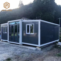 Maison préfabriquée de luxe en acier, structure mobile portable, 20 pieds, 40 pieds, 3 chambres, extensible, conteneur pliable, mini-maison