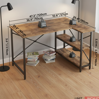 Escritorio para Juegos, Mesa de Juego de Acero con Panel Perforado, Estante de Almacenamiento de Metal, Estante de Exhibición para Sala de Estar o Dormitorio, Estantería Resistente, Color Negro