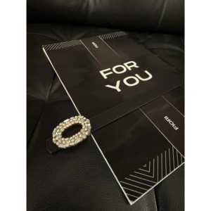 Cinturón para Mujer Fiori con Hebilla de Placa Redonda con Piedras, Chapado en Aleación, Accesorio de Moda - Product Image 3