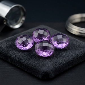 Gopika - Piedras Preciosas Sueltas de Amatista Natural de Buena Calidad, Corte Briolette, Facetadas en Color Morado, 7 mm, de la India, para la Fabricación de Joyas al por Mayor - Product Image 3