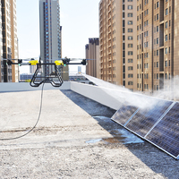 Drone de lavage à pression d'eau professionnel Joyance pour le nettoyage industriel des façades des bâtiments et des fenêtres Nettoyage solaire