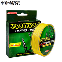 NEWMAJOR 100M Ligne de pêche tressée transparente à 4 brins en PE haute résistance, flottante, faible visibilité, pour la pêche en mer, sur la plage et en eau salée