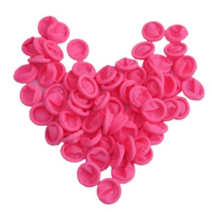 Doigtiers en latex jetables antistatiques, sans poussière, à manchette élastique épaissie, roses, de protection, vente en gros fabricant - Product Image 5