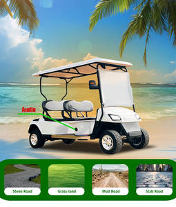 Voiture <span class=keywords><strong>de</strong></span> golf électrique à batterie 60V à 4 places pas chère pour terrain <span class=keywords><strong>de</strong></span> golf/centre <span class=keywords><strong>de</strong></span> villégiature/communité - Product Image 2