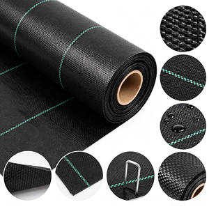 Rouleau de toile tissée anti-mauvaises herbes robuste et perméable pour couverture de <span class=keywords><strong>sol</strong></span> <span class=keywords><strong>en</strong></span> serre et plantation agricole - Product Image 1