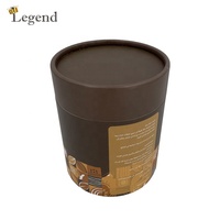 Emballage cylindrique en tube de papier pour sachets de thé au miel, forme ronde, matériau de qualité alimentaire, emballage personnalisé pour boîte à thé