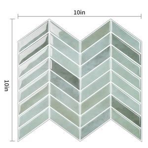 Verde Peel and Stick mattonelle Stick sul Backsplash autoadesivo <span class=keywords><strong>piastrelle</strong></span> da parete cucina <span class=keywords><strong>bagno</strong></span> decorazione da parete interna DIY impermeabile - Product Image 2
