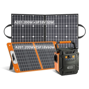 Set Flashfish completato <span class=keywords><strong>200</strong></span> <span class=keywords><strong>watt</strong></span> a basso prezzo portatile centrale elettrica generatore solare con 50W 60W pannello solare - Product Image 1