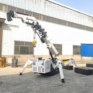 מנוף הידראולי נייד מיני, מנוע, כושר הרמה 3 טון, גובה הרמה 10 מטר, לעבודות בגובה רב, מחסן - Product Image 3