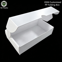 Caisse pliable en polypropylène recyclé, réutilisable, empilable, personnalisable, fournisseur OEM, boîte de rangement en panneaux alvéolés PP