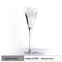 Verre à cocktail nordique créatif et écologique de haute qualité, gobelet à martini, margarita, à long pied, pour mousse, dessert