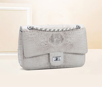 Sacs à main de luxe pour femmes en cuir véritable de crocodile, sacs à bandoulière à chaîne, sacs à main de marques célèbres pour femmes