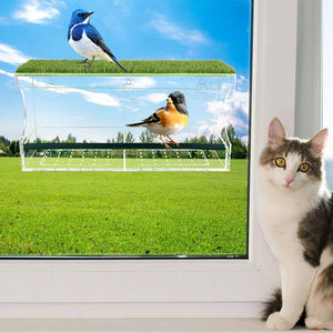 Groot Transparant 180 Doorzichtig Plastic Hervulbaar Schuifblad Vogelvoedervenster Voor Buiten Kijken - Product Image 5