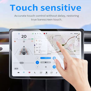 Protezione dello schermo di navigazione per auto <span class=keywords><strong>Tesla</strong></span> per navigazione auto modello 3 antiriflesso protettivo sensibile Touch Screen pellicola per auto per Benz - Product Image 2