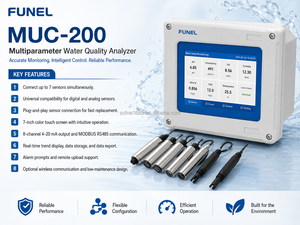 Analyseur de qualité de l'eau multi-paramètres en ligne : pH, DCO, TSS, ammoniac, OD, température, conductivité - Product Image 1