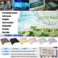Spanduk Kain Tension Banner Stand Pameran Dagang Maxcanopy Custom untuk Iklan, Display Pop Up, Branding Logo