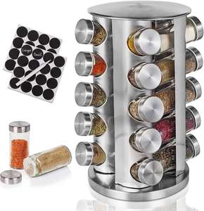 Wholesales Custom Kitchen Countertop Metal Round <b>Rotating</b> <b>Rack</b> for <b>Storage</b> 20 Spice Jars - Product Image 1