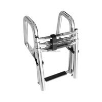 Accessoires de yacht de conception moderne, fabricant le plus populaire, échelle de bateau en acier inoxydable à 4 marches pour yacht