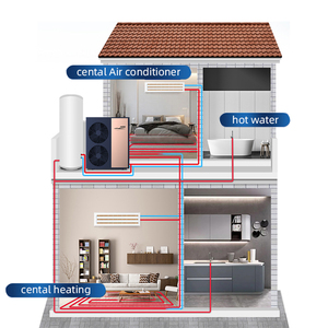 R32 Air Source Heating Cooling Hot Water Full Heat <b>Pump</b> Floor Heating Systems Air Source Heating Cooling Heat <b>Pump</b> - Product Image 3