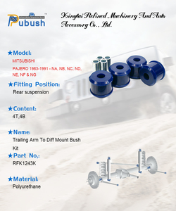 แขนต่อท้ายเพื่อติดตั้งชุดบุชสำหรับ Mitsubishi Pajero 1983-1991-na, <span class=keywords><strong>NB</strong></span>, NC, ND, NE, NF & NG - Product Image 4